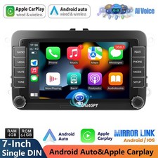 Android 15 ChatGPT-AI 7" Car Stereo Radio For VW Golf MK5 MK6 Jetta GPS NAVI SWC