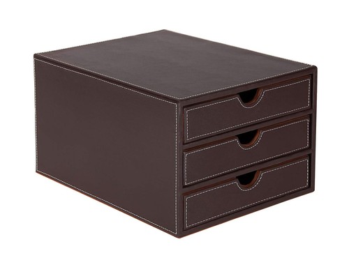 Osco brown faux leather - faux, 3