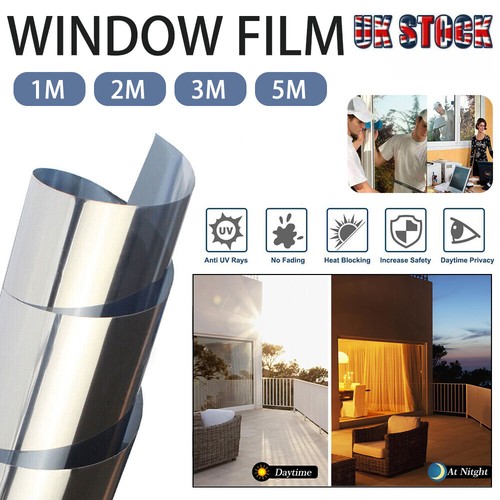 Silver reflective one way - silver,