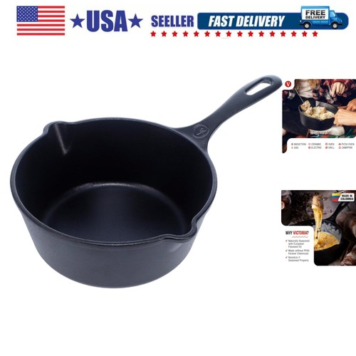 Cast iron saucepan - cast,