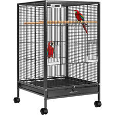 30" Bird Cage Wrought Iron with Rolling Stand Lovebird Parrot Finch Cage