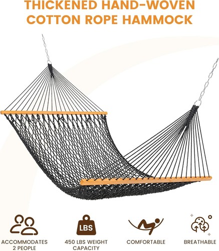 Hammocks cotton rope - rope, double