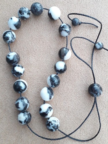 Zebra jasper komboloi bracelet - jasper,