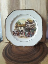 Hughes Longport Plate Depicting The Old Coach House Bristol Good Condition