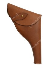 WW2 Repro British Army Officer Webley Holster Brown Leather Sam Browne Airsoft