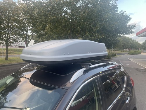 Halfords 420l roof box grey - roof,