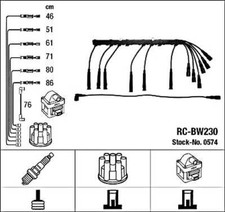 Black Ignition Cable Kit NGK