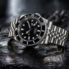 Automatic black divers - black, luxury