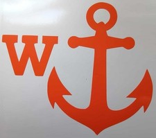 Vinyl Decal / Sticker   -   W   ANCHOR   -   BOAT  -   WATER  -  CHEEKY  -  RUDE