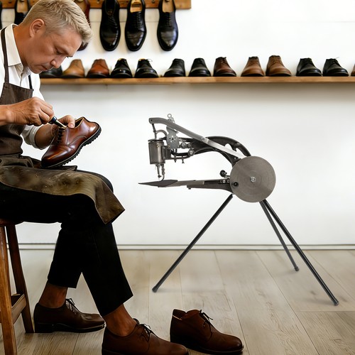 Leather cobbler sewing machine - cobbler,