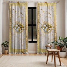 Versace Style Medusa Curtain