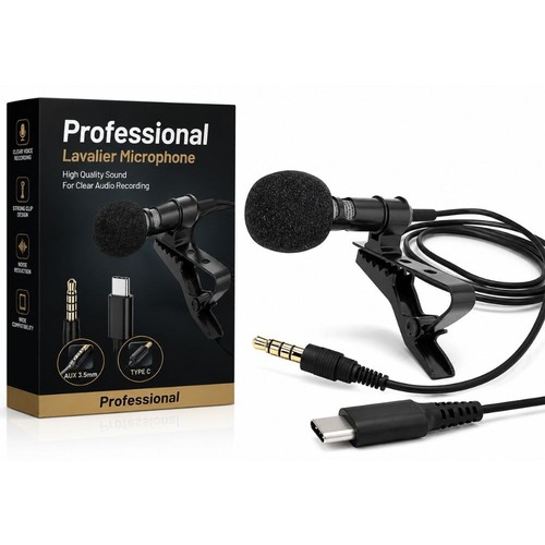 Pro lavalier lapel microphone - lapel,