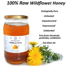 100% Raw Pure WILDFLOWER HONEY