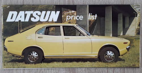 Datsun price list brochure - list,