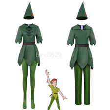 Cosplay Peter Pan Wendy Costume Fancy Dress Halloween Masquerade Suit Adult Kid*