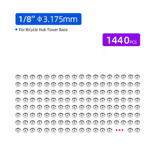 100/1440Pcs Bicycle Carbon Steel Loose Balls Bearing Replacement for Hub Bottom 