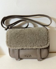 Ugg Australia Bia Mini School Bag Crossbody Leather Sheepskin Caribou
