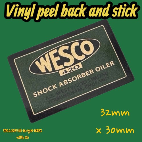 Wesco 420 oil - wesco,