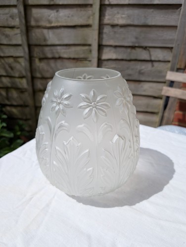 Vintage frosted glass - frosted, oil