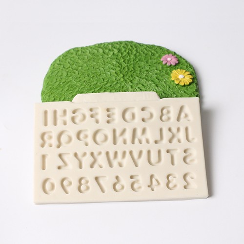 Mold alphabet number silicone - mold,