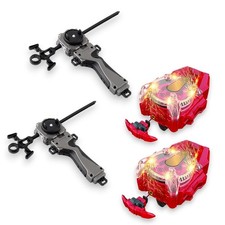 Beyblade 4x Burst Launcher Pack – 2x Sparking & 2x Grip Launchers with Fusion