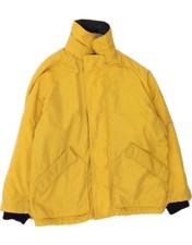 MURPHY & NYE Mens Bomber Jacket UK 38 Medium Yellow Polyester DC16