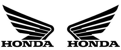 Pair honda wing logos for - of,