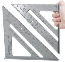 7'' Aluminium Alloy Roofing Rafter Square Triangle Angle Guide Marksman 55018C