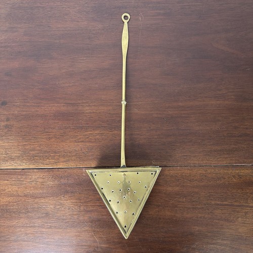 Antique pierced brass chestnut - antique,