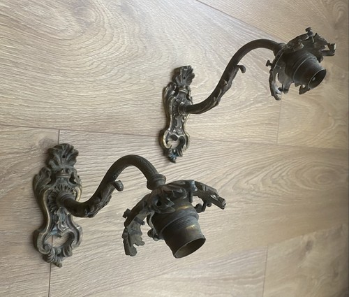Antique pair french cast - of,
