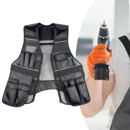 Tool vest with zipper - vest,