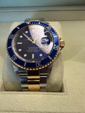 rolex submariner bi metal blue