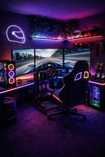 Sim Racing Gaming Room Wall