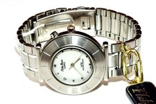 Philip Persio Professional Silver Finish Bezel Wrist Watch 3 ATM Water Proof