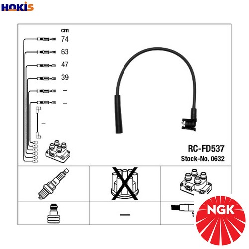 Ignition cable kit - cable, for
