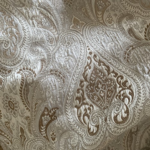 Curtains pair brocade lined - pair,