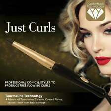 Hair Curling Wand Professional Conical Ceramic Salon Curls Tong Styler Gift