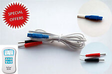 1x Pair (2 Leads) Lead Wires Cable for Neuro Trac TENS Combo Pelvator Machine