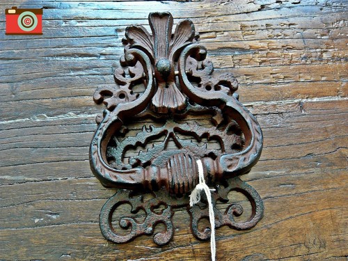 Cast iron door - door, knocker