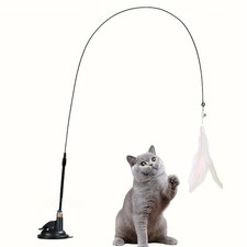 Cat Kitten Toy Feather Wand