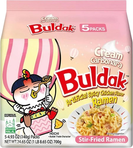 Buldak cream carbonara hot - buldak,