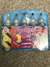 Tie Dye kit 5 Colours Dyes Up To 30 Items Home DIY Custom