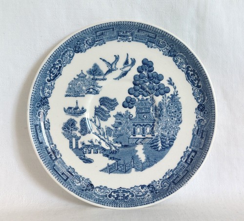Wedgwood willow pattern saucer - willow,