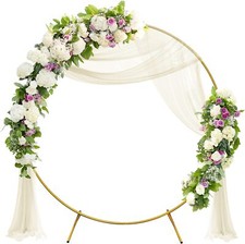1.5M/2M/2.5M Round Hoop Balloon Arch Backdrop Flower Display Stand Frame Wedding