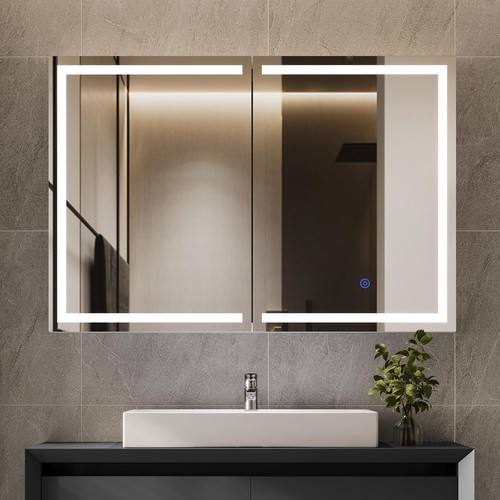 Lighted medicine cabinet with - lighted,