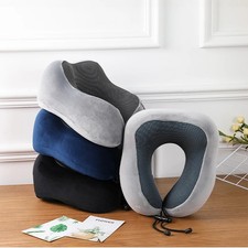 U-Shaped Memory Foam Neck Pillow Travel Cushion for Airplane Car Office Home New
