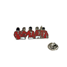 MANCHESTER UNITED MAGNIFICENT 7s ENAMEL PIN BADGE FREE UK 48HR POST