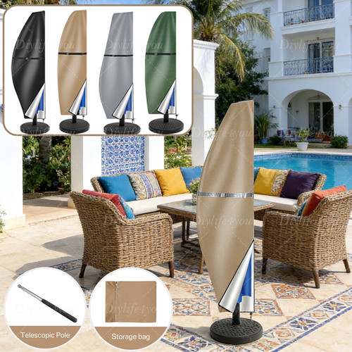 Parasol cover with zip - zip, garden