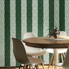 Wallpaper striped Victorian