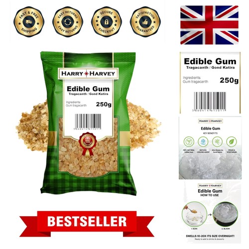 Edible gum tragacanth 250g - tragacanth, |